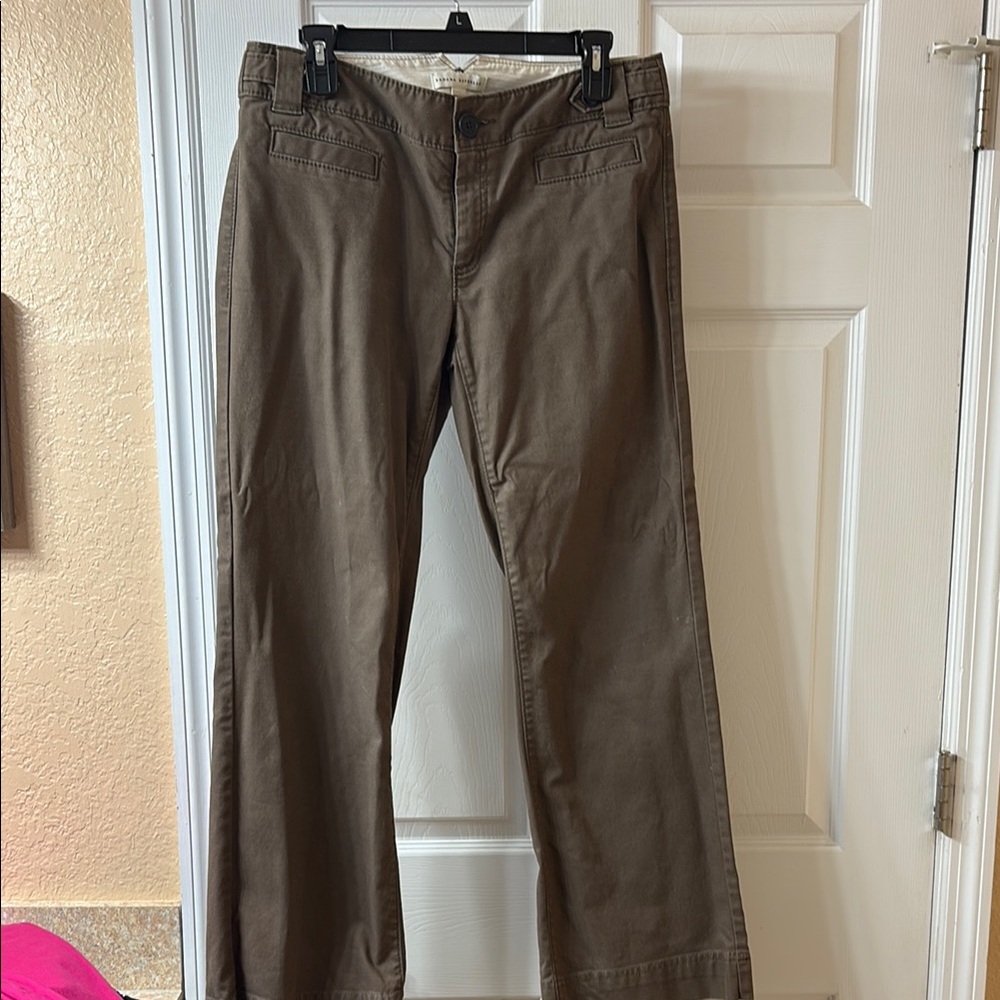 Banana Republic Brown Flare Wide Leg Jeans